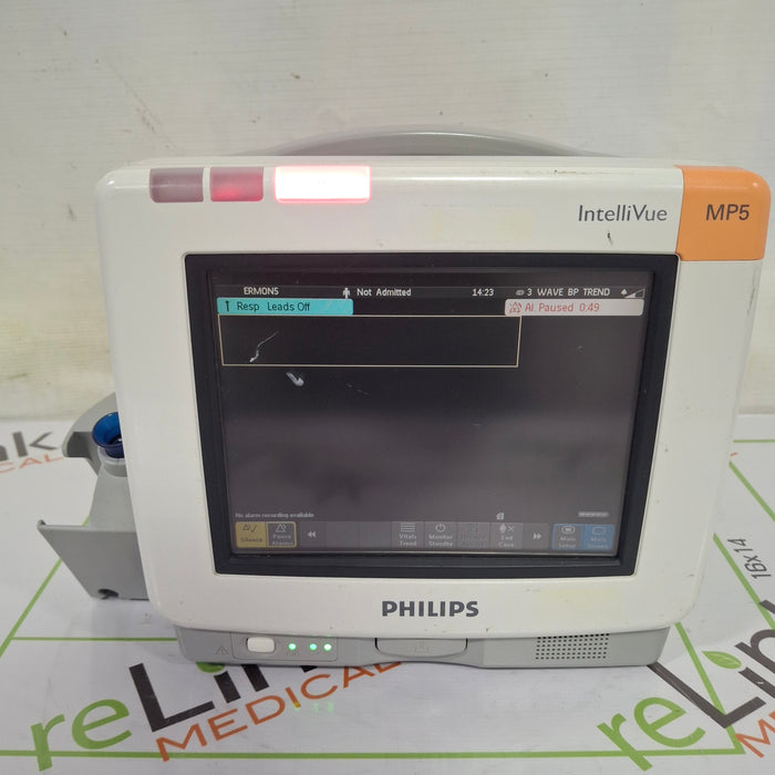 Philips Intellivue MP5 - ECG, Fast SpO2, NIBP Patient Monitor