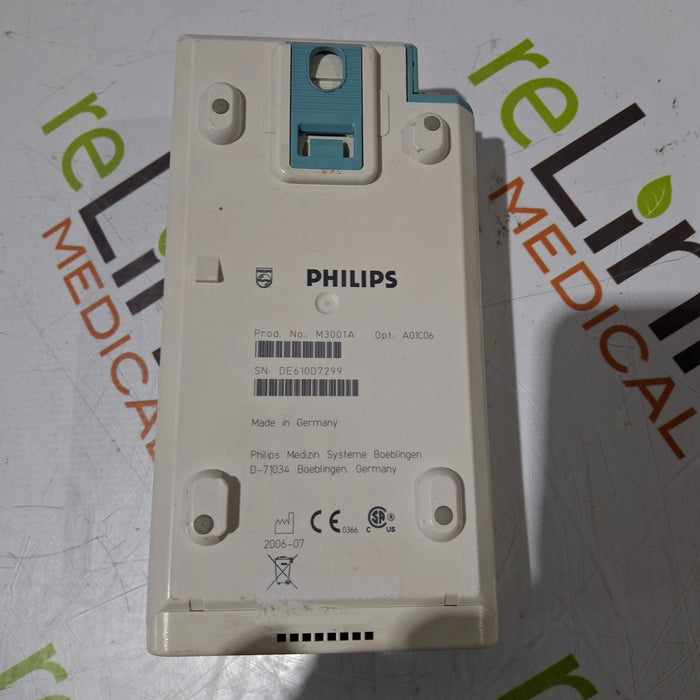 Philips M3001A-A01C06 Fast SpO2, NIBP, ECG, Temp, IBP MMS Module