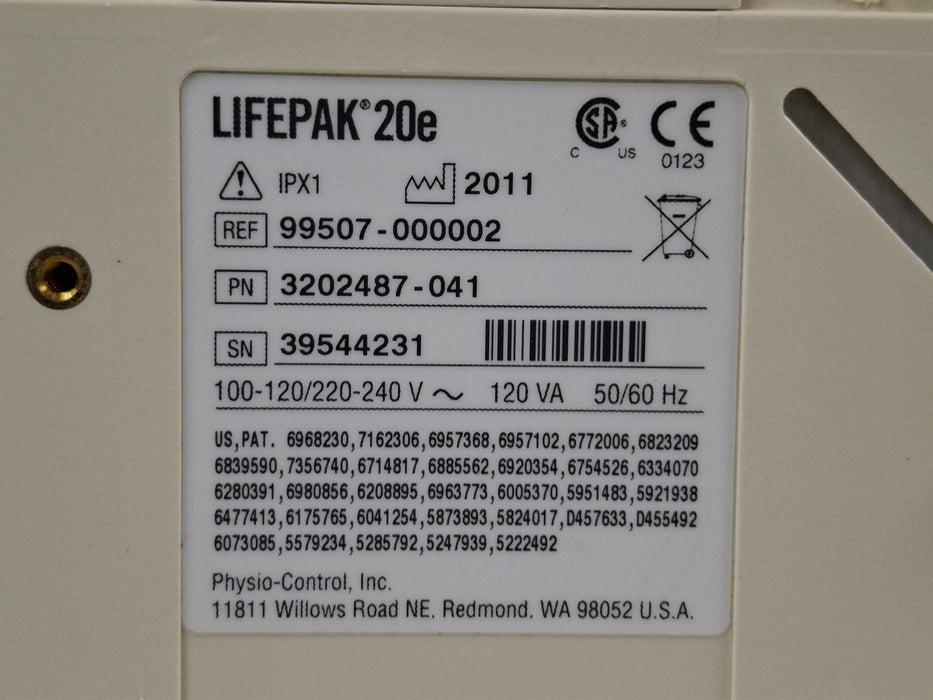 Physio-Control LifePak 20e Defibrillator