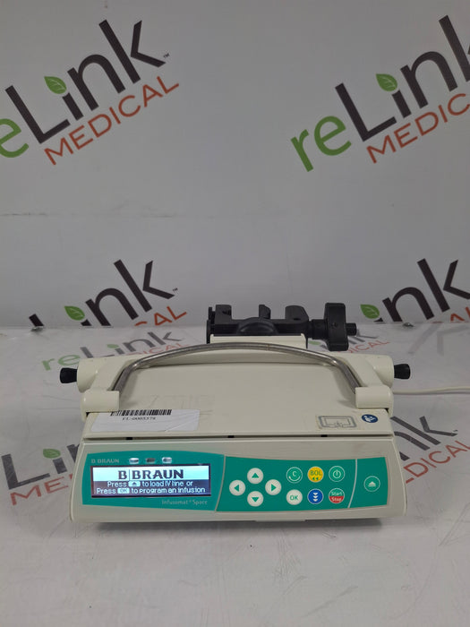 B. Braun Infusomat Space w/Pole Clamp & AC Adapter Infusion Pump