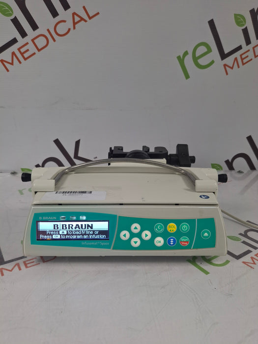 B. Braun Infusomat Space w/Pole Clamp & AC Adapter Infusion Pump