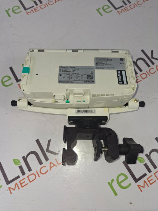 B. Braun Infusomat Space w/Pole Clamp & AC Adapter Infusion Pump