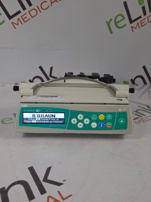 B. Braun Infusomat Space w/Pole Clamp & AC Adapter Infusion Pump