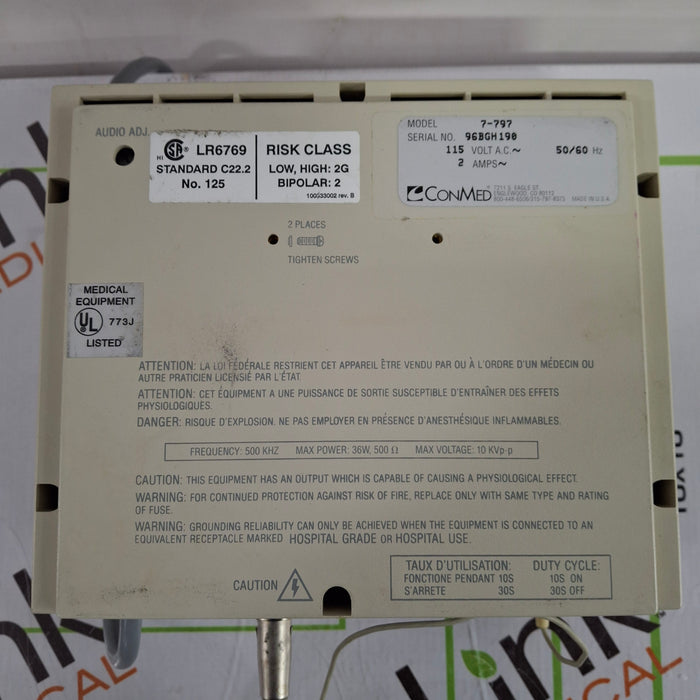 ConMed Hyfrecator Plus Electrosurgical Unit