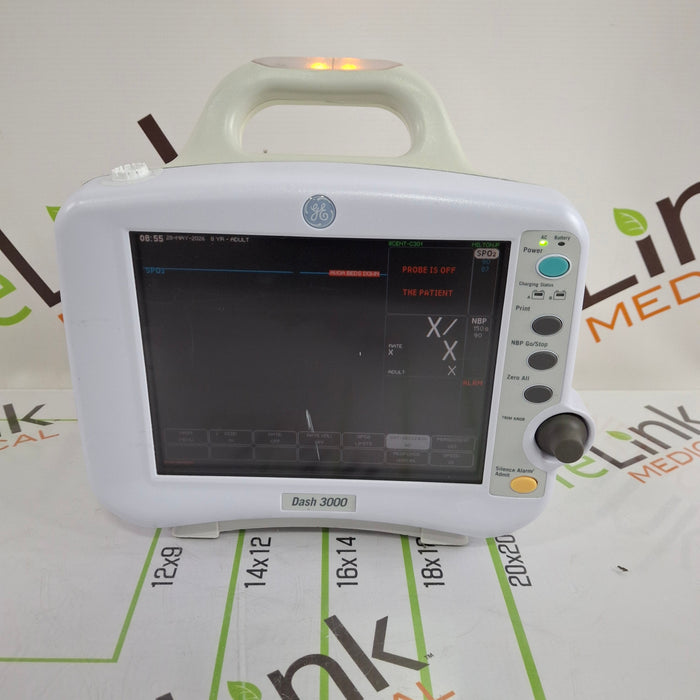 GE Healthcare Dash 3000 - GE/Nellcor SpO2 Patient Monitor