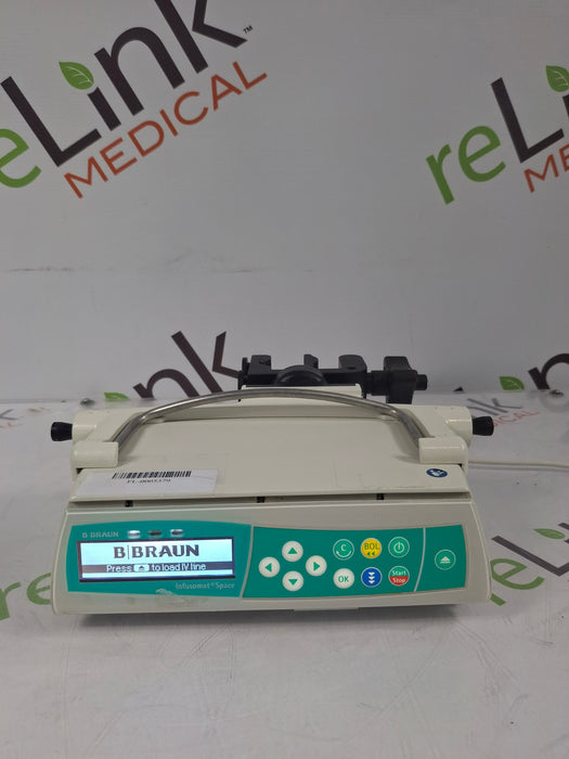 B. Braun Infusomat Space w/Pole Clamp & AC Adapter Infusion Pump
