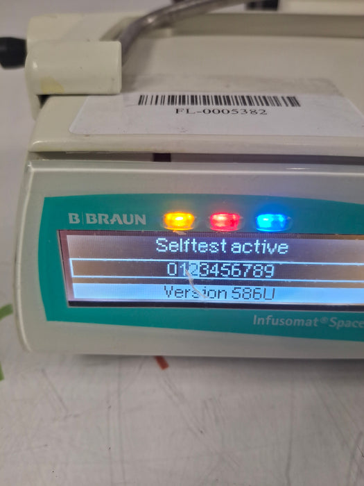 B. Braun Infusomat Space w/Pole Clamp & AC Adapter Infusion Pump