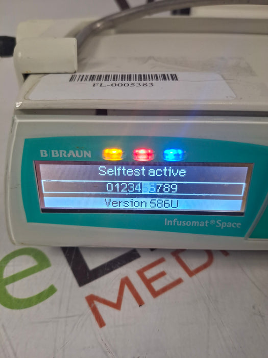 B. Braun Infusomat Space w/Pole Clamp & AC Adapter Infusion Pump