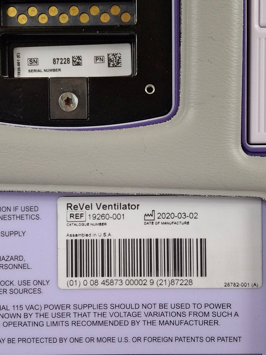 CareFusion Revel Transport Ventilator