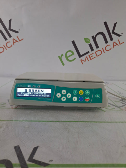 B. Braun Infusomat Space w/Pole Clamp & AC Adapter Infusion Pump