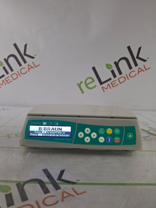 B. Braun Infusomat Space w/Pole Clamp & AC Adapter Infusion Pump