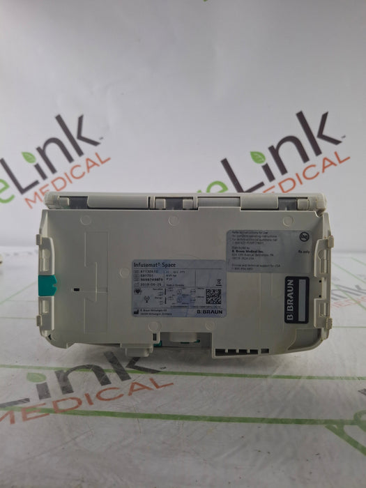 B. Braun Infusomat Space w/Pole Clamp & AC Adapter Infusion Pump