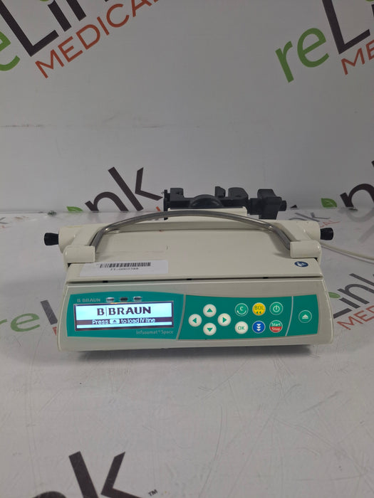 B. Braun Infusomat Space w/Pole Clamp & AC Adapter Infusion Pump