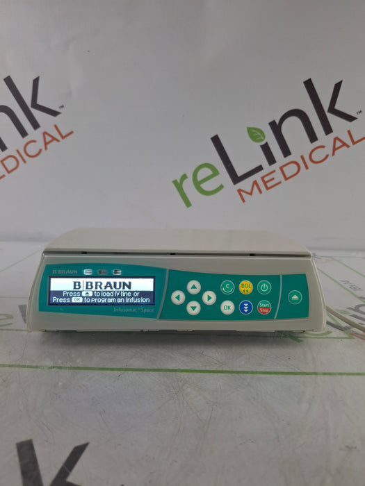 B. Braun Infusomat Space w/Pole Clamp & AC Adapter Infusion Pump