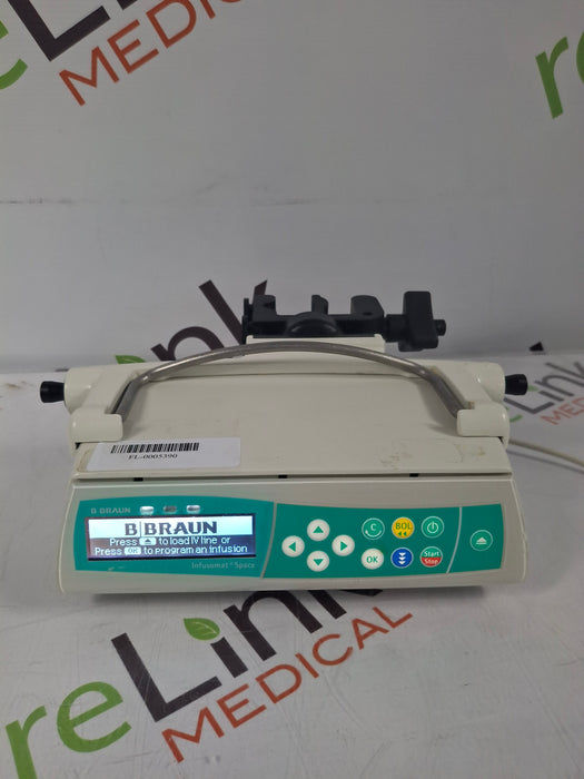 B. Braun Infusomat Space w/Pole Clamp & AC Adapter Infusion Pump
