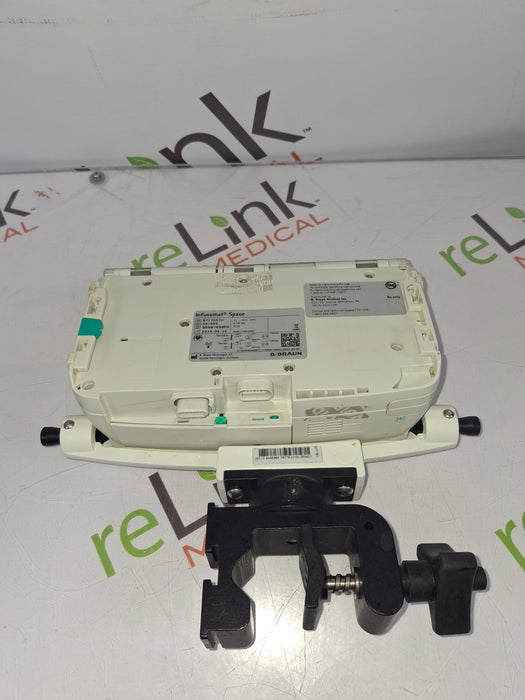 B. Braun Infusomat Space w/Pole Clamp & AC Adapter Infusion Pump