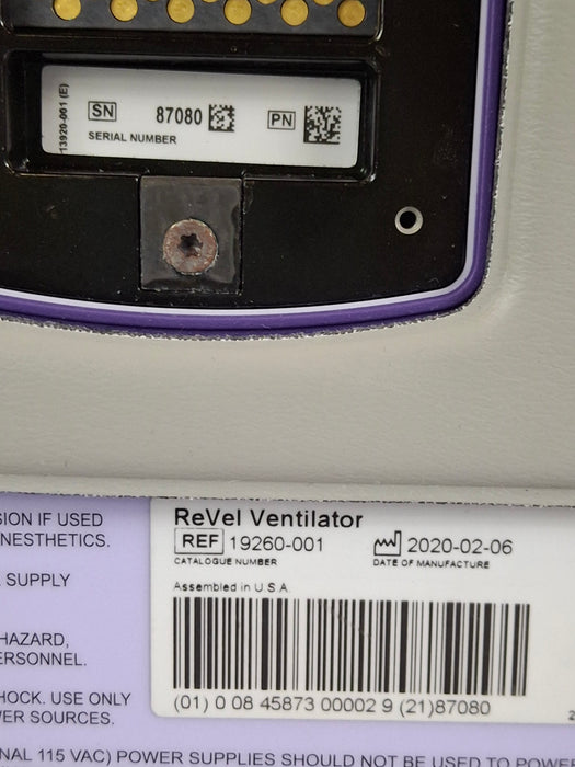 CareFusion Revel Transport Ventilator