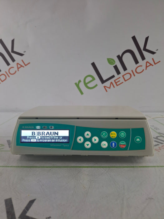 B. Braun Infusomat Space w/Pole Clamp & AC Adapter Infusion Pump
