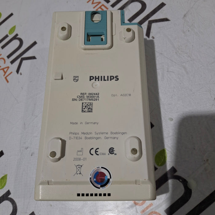 Philips M3001A-A02C18 OxiMax SpO2, NIBP, 12 lead ECG, Temp, IBP MMS Module