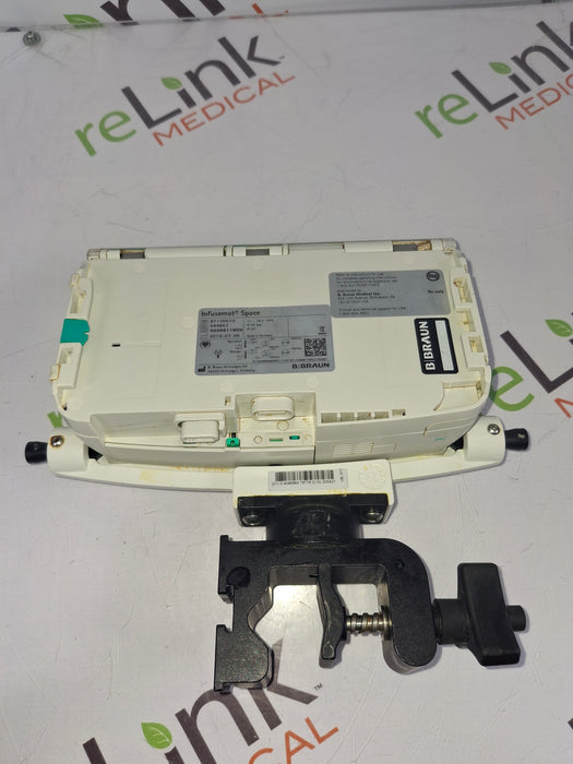 B. Braun Infusomat Space w/Pole Clamp & AC Adapter Infusion Pump