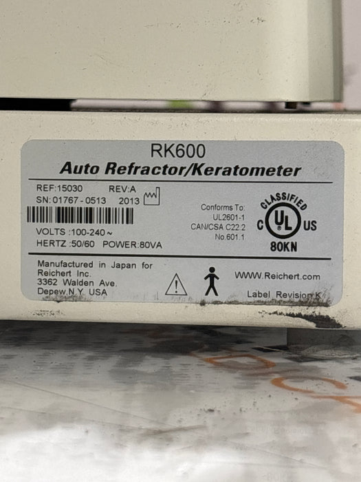 Reichert RK600 Auto Refractor / Keratometer
