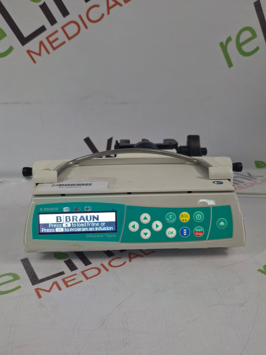 B. Braun Infusomat Space w/Pole Clamp & AC Adapter Infusion Pump