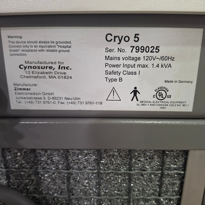 Zimmer Cryo 5 Synercool
