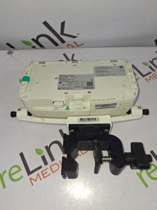 B. Braun Infusomat Space w/Pole Clamp & AC Adapter Infusion Pump