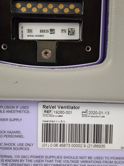 CareFusion Revel Transport Ventilator