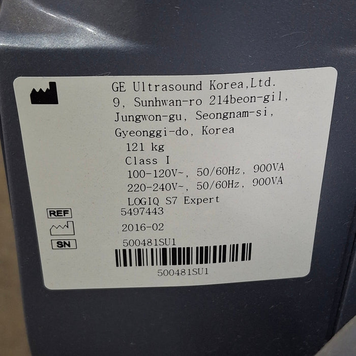 GE Healthcare Logiq S7 Expert Ultrasound