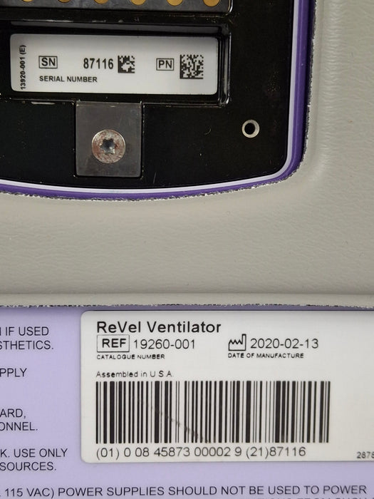 CareFusion Revel Transport Ventilator