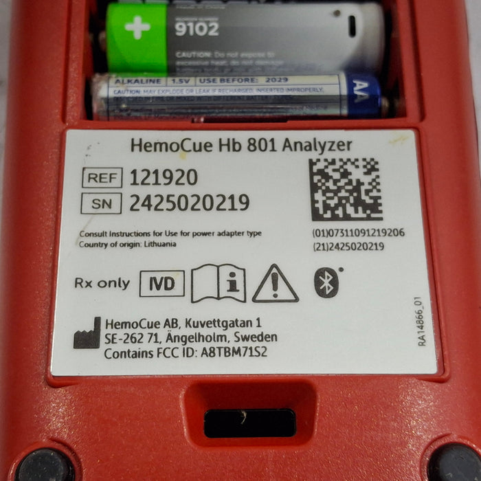 HemoCue Hb 801 Hemoglobin System Analyzer