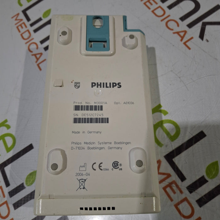 Philips M3001A-A01C06 Fast SpO2, NIBP, ECG, Temp, IBP MMS Module