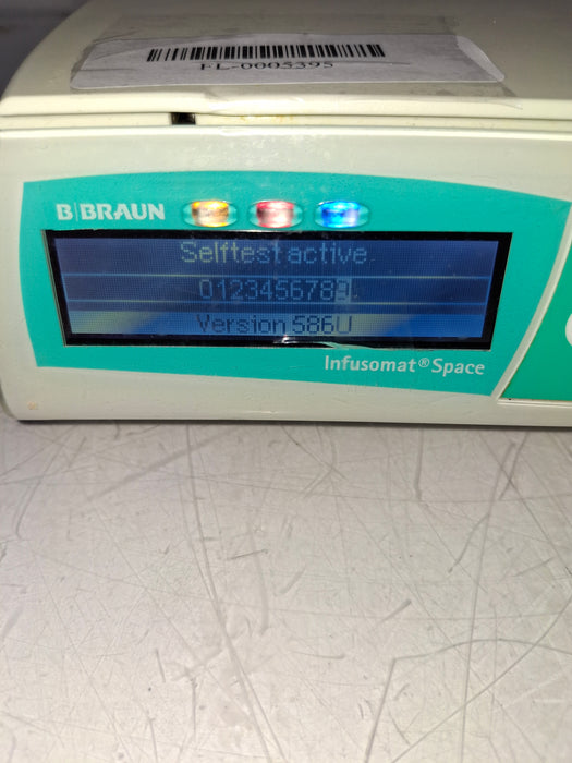 B. Braun Infusomat Space w/Pole Clamp & AC Adapter Infusion Pump