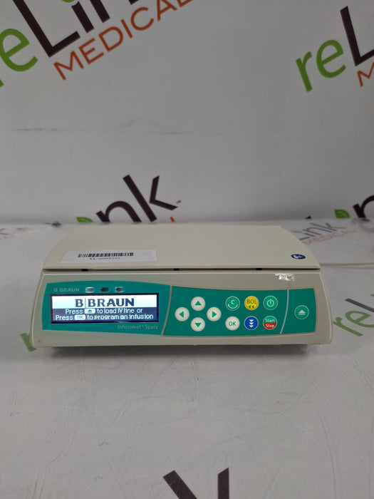 B. Braun Infusomat Space w/Pole Clamp & AC Adapter Infusion Pump