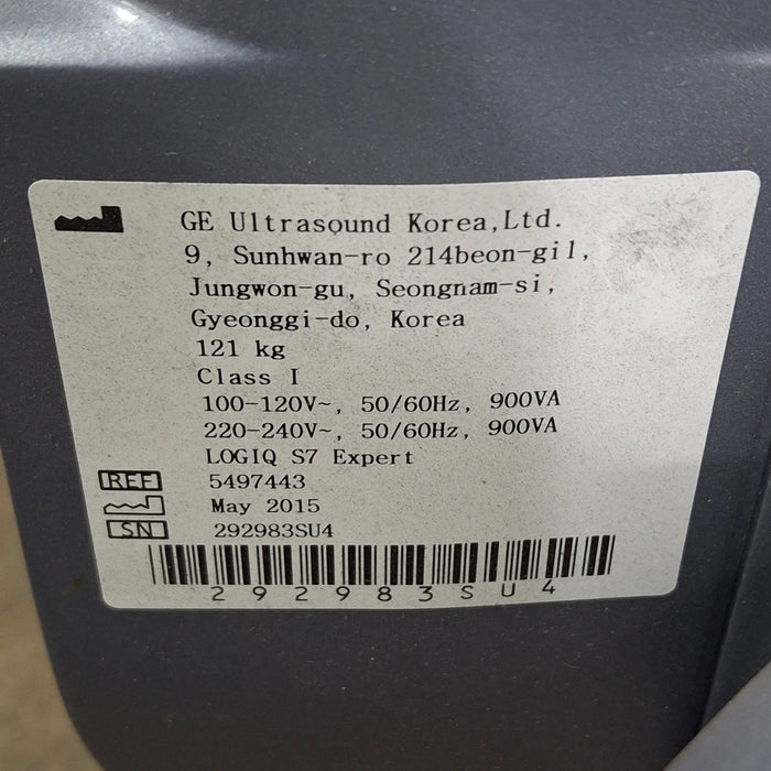 GE Healthcare Logiq S7 Expert Ultrasound