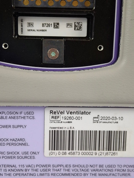 CareFusion Revel Transport Ventilator