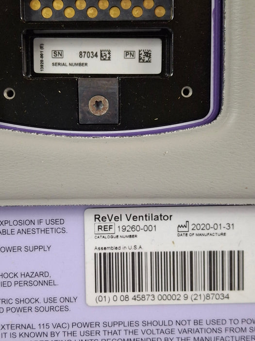 CareFusion Revel Transport Ventilator