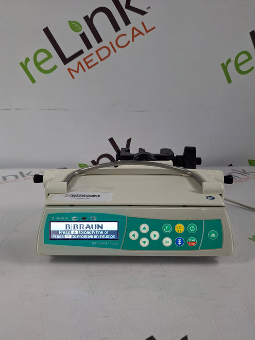 B. Braun Infusomat Space w/Pole Clamp & AC Adapter Infusion Pump