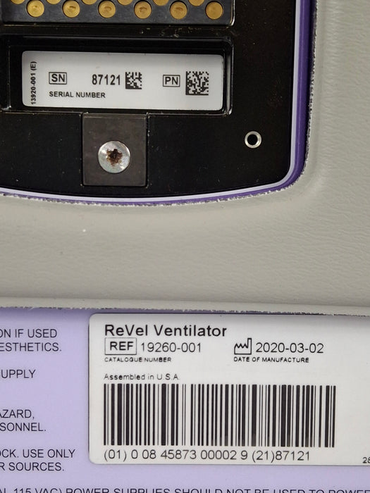 CareFusion Revel Transport Ventilator