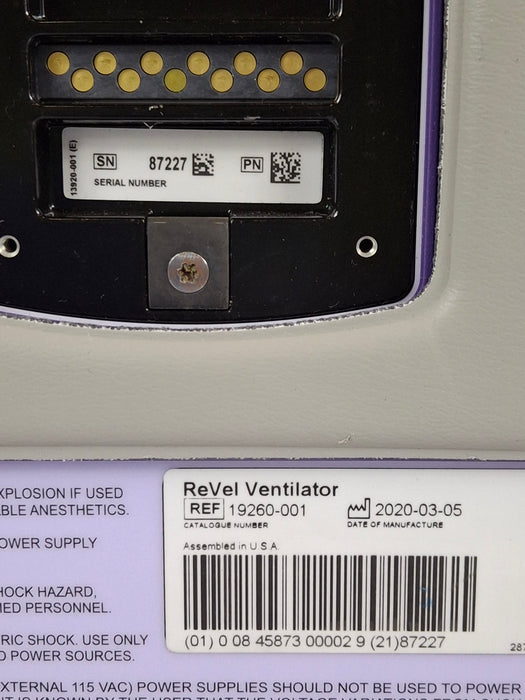 CareFusion Revel Transport Ventilator