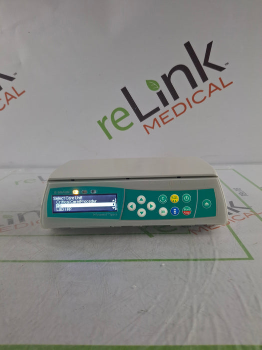 B. Braun Infusomat Space w/Pole Clamp & AC Adapter Infusion Pump