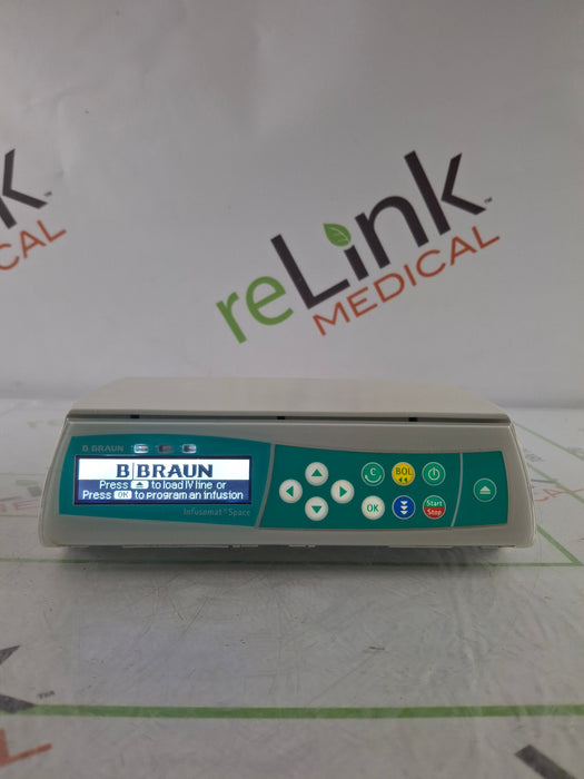 B. Braun Infusomat Space w/Pole Clamp & AC Adapter Infusion Pump