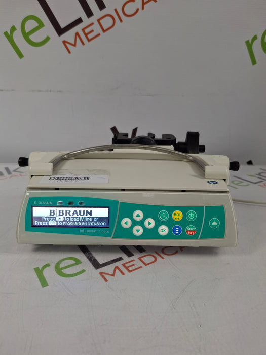 B. Braun Infusomat Space w/Pole Clamp & AC Adapter Infusion Pump