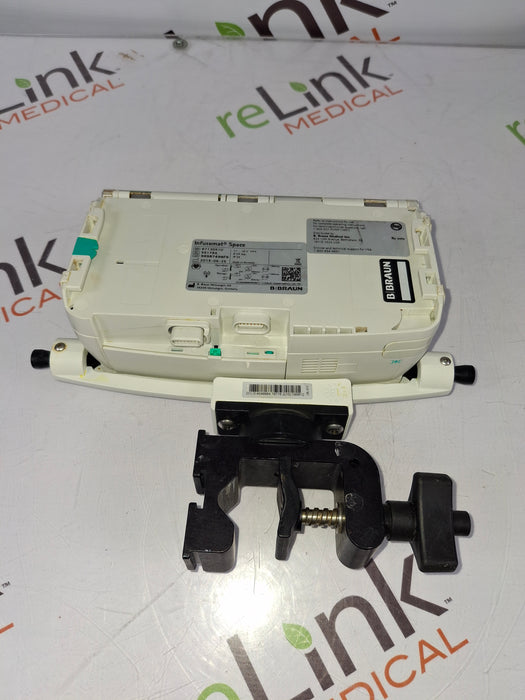 B. Braun Infusomat Space w/Pole Clamp & AC Adapter Infusion Pump