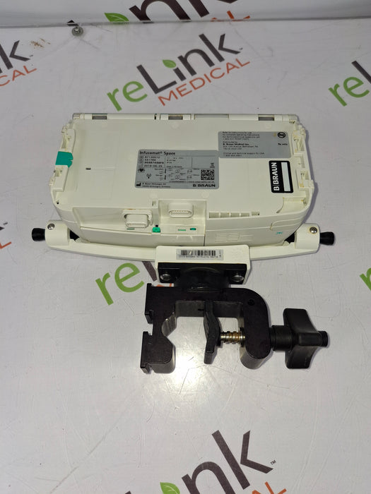 B. Braun Infusomat Space w/Pole Clamp & AC Adapter Infusion Pump
