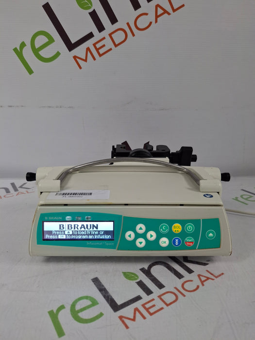 B. Braun Infusomat Space w/Pole Clamp & AC Adapter Infusion Pump