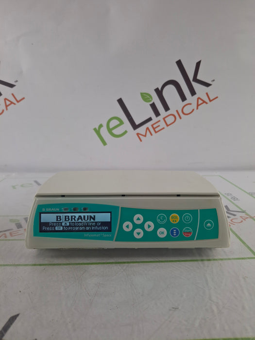 B. Braun Infusomat Space w/Pole Clamp & AC Adapter Infusion Pump