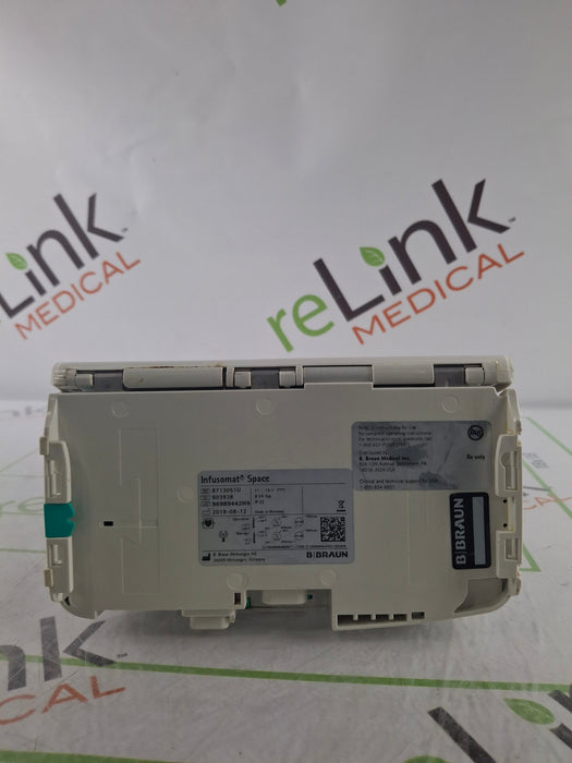 B. Braun Infusomat Space w/Pole Clamp & AC Adapter Infusion Pump