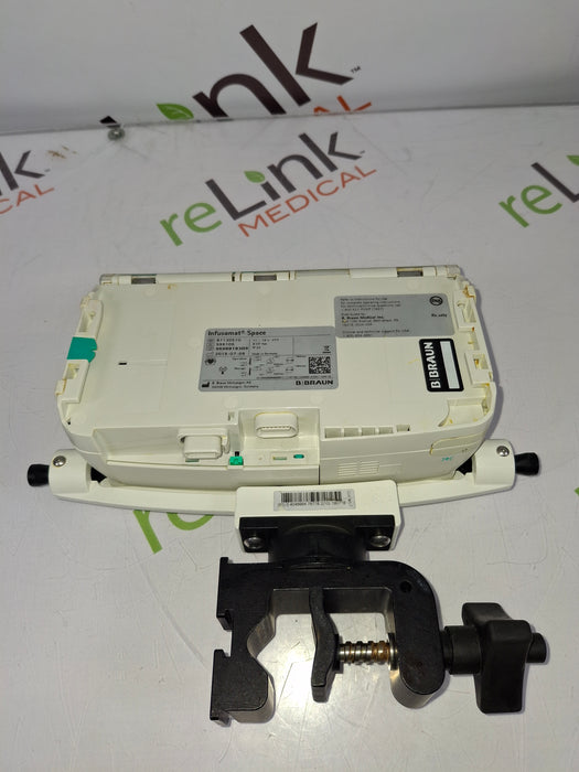 B. Braun Infusomat Space w/Pole Clamp & AC Adapter Infusion Pump